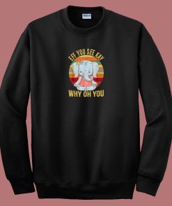Elephant Yoga Vintage 80s Sweatshirt