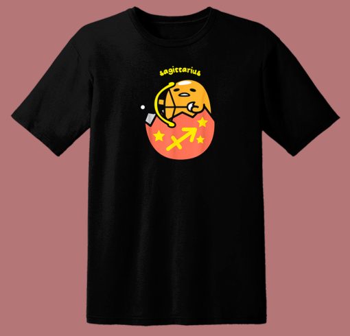 Sagittarius Sign Gudetama Funny 80s T Shirt
