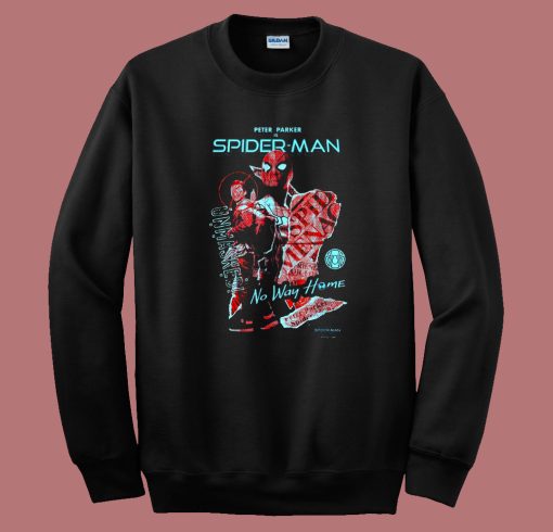 Spider Man Unmasked No Way Home 80s Sweatshirt