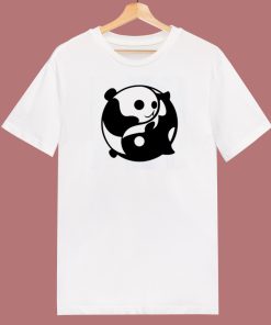 Yin Yang Panda And Orca 80s T Shirt