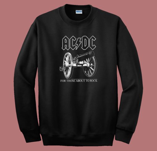 AC DC About To Rock 80s Sweatshirt