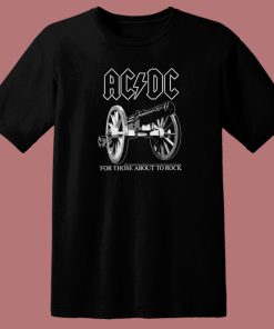 AC DC About To Rock 80s T Shirt Style