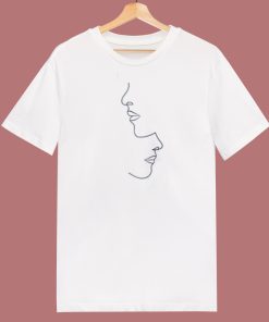 Abstract Face Minimalism 80s T Shirt Style