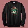 Alligator Christmas Funny 80s Sweatshirt