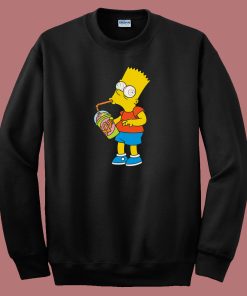 Bart Brain Freeze Funny 80s Sweatshirt