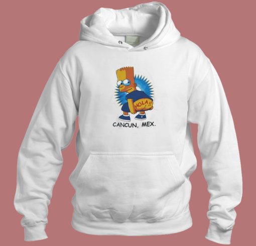 Bart Simpson Cancun Mexico Funny Hoodie Style