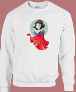 Snow White Stylized Aesthetic 80s Sweatshirt