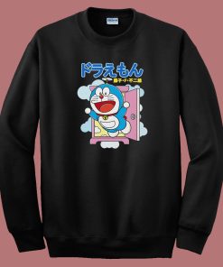 Doraemon Funny Art 80s Sweatshirt