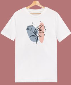 Floral Abstract Art 80s T Shirt Style