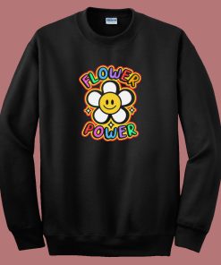Flower Hippie Power 80s Sweatshirt