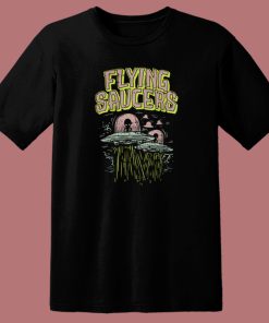 Flying Saucers Funny 80s T Shirt Style