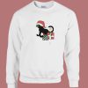 Funny Cat Holiday Merch 80s Sweatshirt