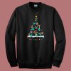 Goofy Disney Christmas Tree 80s Sweatshirt