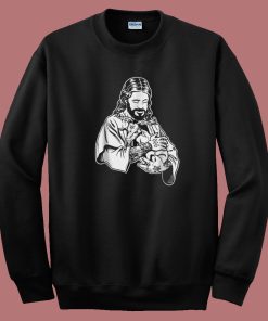 Jesus Loves Satan Baphomet 80s Sweatshirt