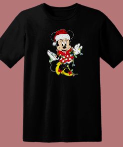 Minnie Disney Santa Claus Light 80s T Shirt Style