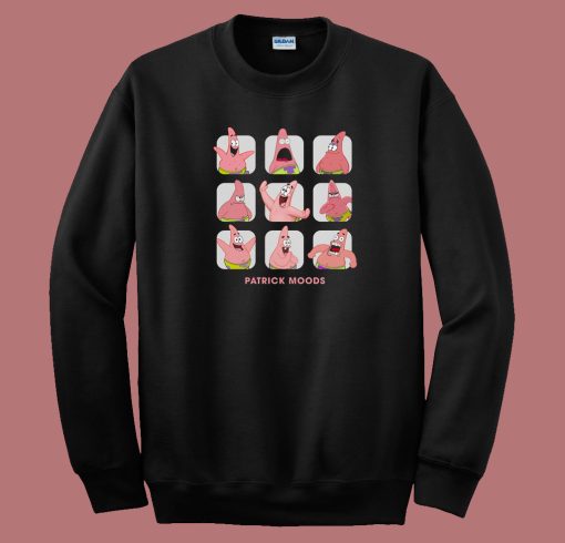 Patrick Star Moods 80s Sweatshirt