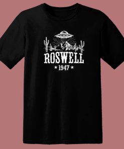 Roswell Storm Area Funny 80s T Shirt Style