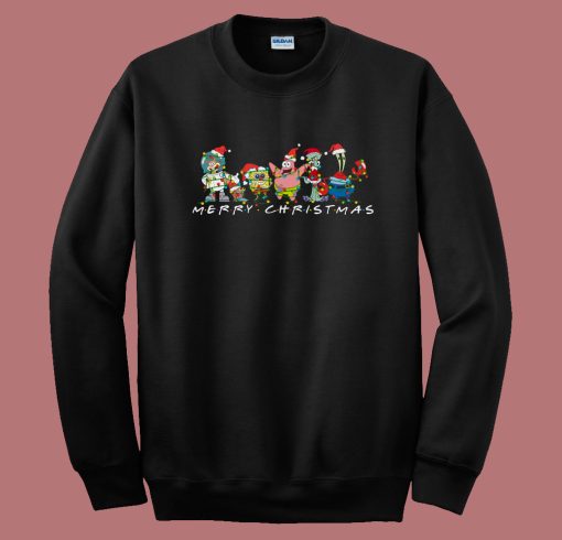Spongebob Friends Funny 80s Sweatshirt