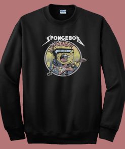 Spongebob Metal Aesthetic 80s Sweatshirt