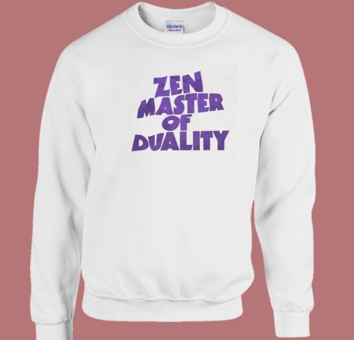 Zen Master of Duality Yoga 80s Sweatshirt