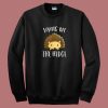 Funny Spikey Hedgehog 80s Sweatshirt