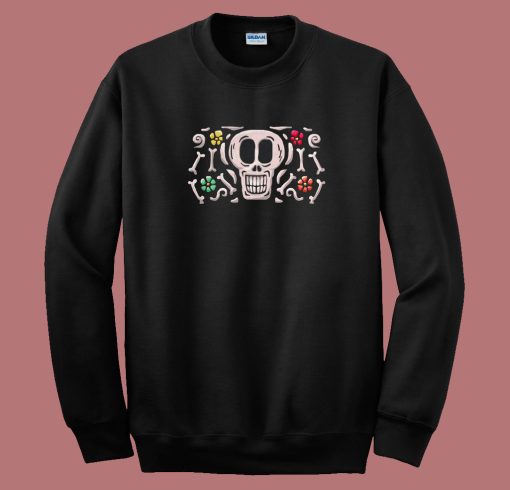 Happy Mexican Skull 80s Sweatshirt