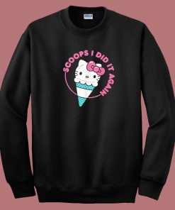 Hello Kitty Scoops I Did It Again 80s Sweatshirt