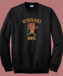 Hookipa Beach Vacation Hawaii 80s Sweatshirt