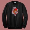 Japanese Koi Fish Cherry Blossom 80s Sweatshirt