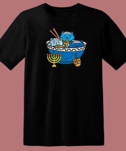 Jewish Cats Ramen Funny 80s T Shirt Style