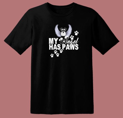 My Angel Has Paws 80s T Shirt Style