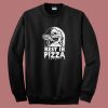 Rest In Pizza Funny Pizza Lover 80s Sweatshirt