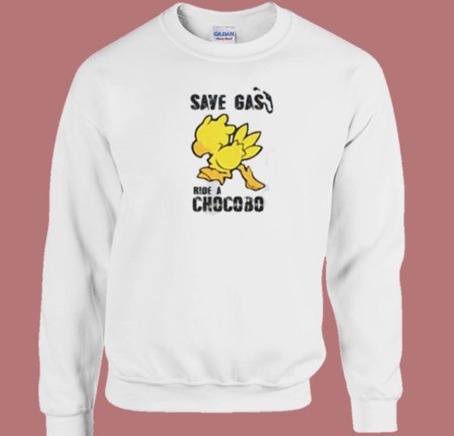 Ride a Chocobo Meme 80s Sweatshirt