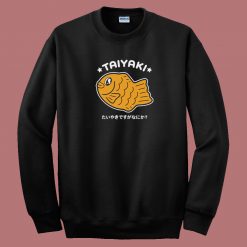 Taiyaki Fish Funny 80s Sweatshirt
