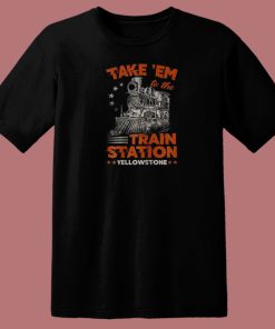 The Train Station Yellowstone 80s T Shirt Style