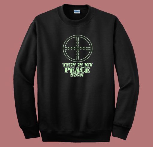 This Is My Peace Sign 80s Sweatshirt