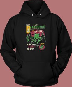 A Wild Cathulhu Appears Funny Hoodie Style
