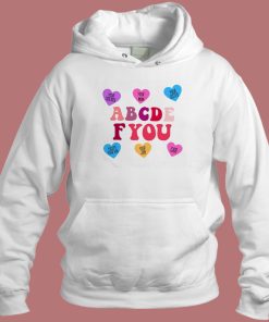 ABCDEFU Matching Colour Hoodie Style