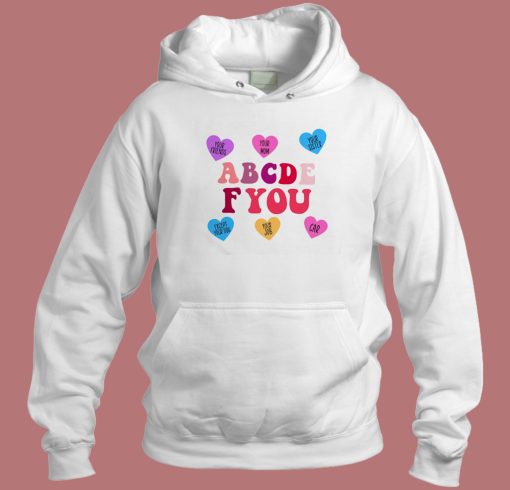 ABCDEFU Matching Colour Hoodie Style