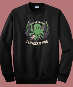 Baby Octopus Lovecreating Funny 80s Sweatshirt