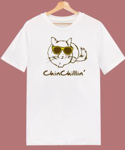 Chin Chillin Cats Funny 80s T Shirt Style