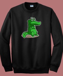 Contemplation Of The Crocodile 80s Sweatshirt