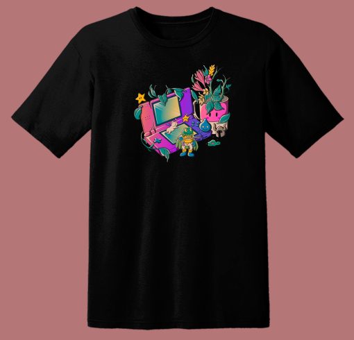 Gaming Adventure Graphic 80s T Shirt Style