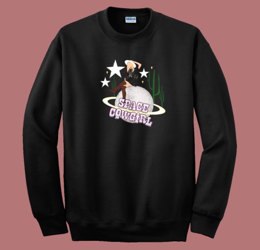 Girl Space Cowgirl 80s Sweatshirt