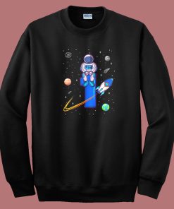 Kids Astronautst Birthday Space 80s Sweatshirt