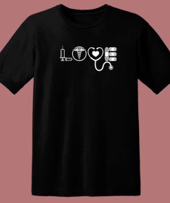 Love Nurse Valentines Day 80s T Shirt Style