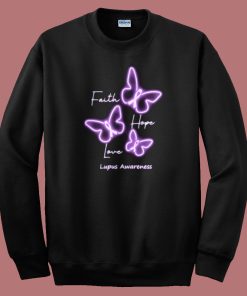 Lupus Awareness Graphic 80s Sweatshirt