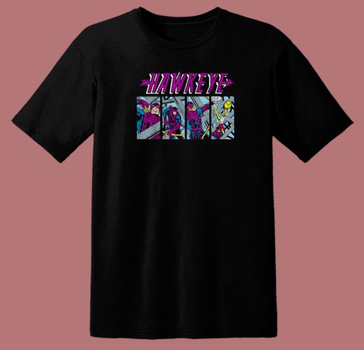 Marvel Hawkeye Just One Chance 80s T Shirt Style