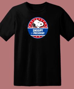 Peanuts Snoopy For President 80s T Shirt Style