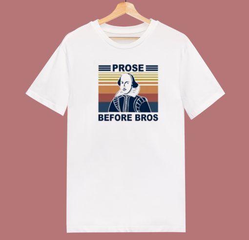 Prose Before Bros Vintage 80s T Shirt Style